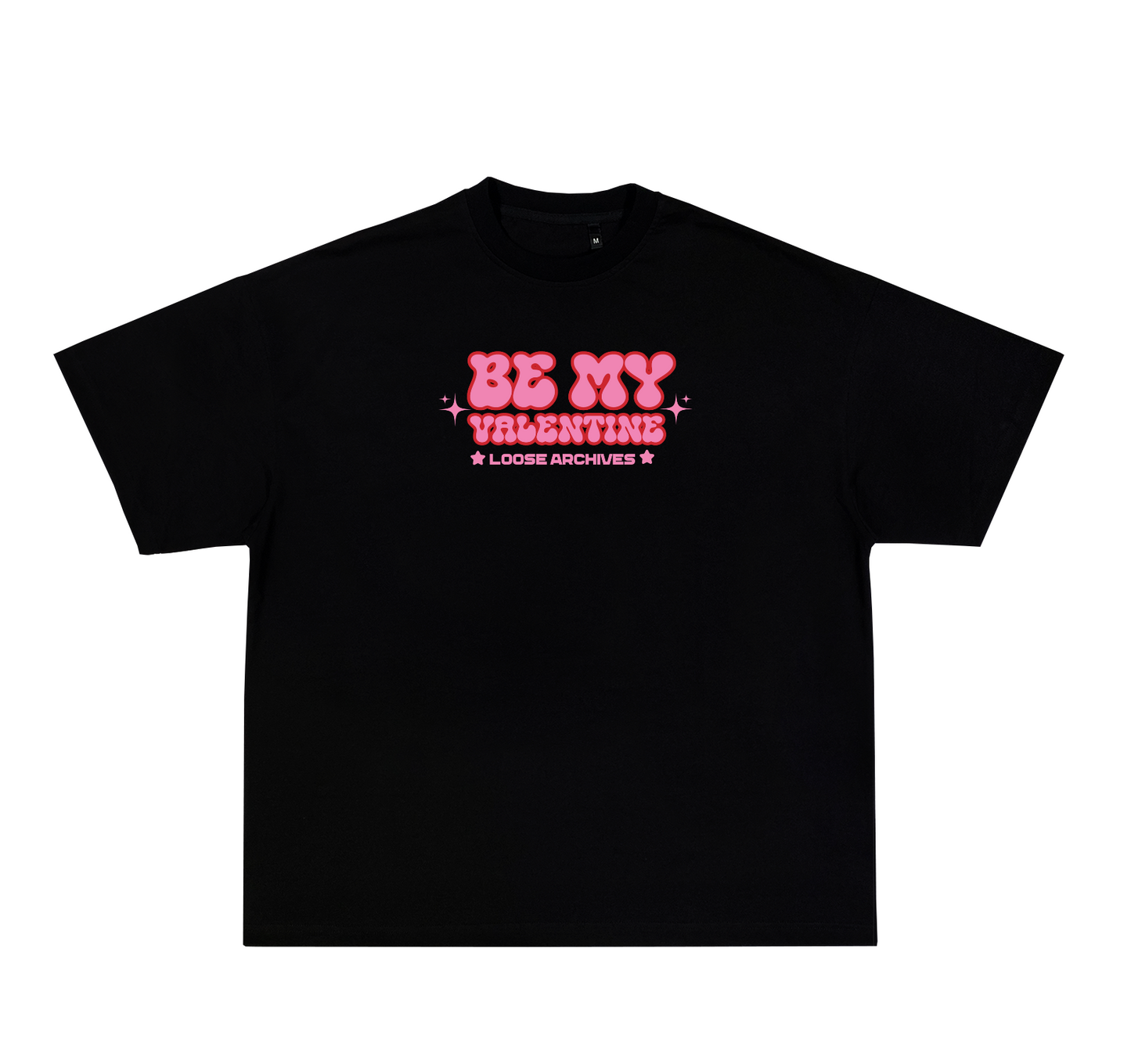 THE BE MY VALENTINE TEE IN BLACK