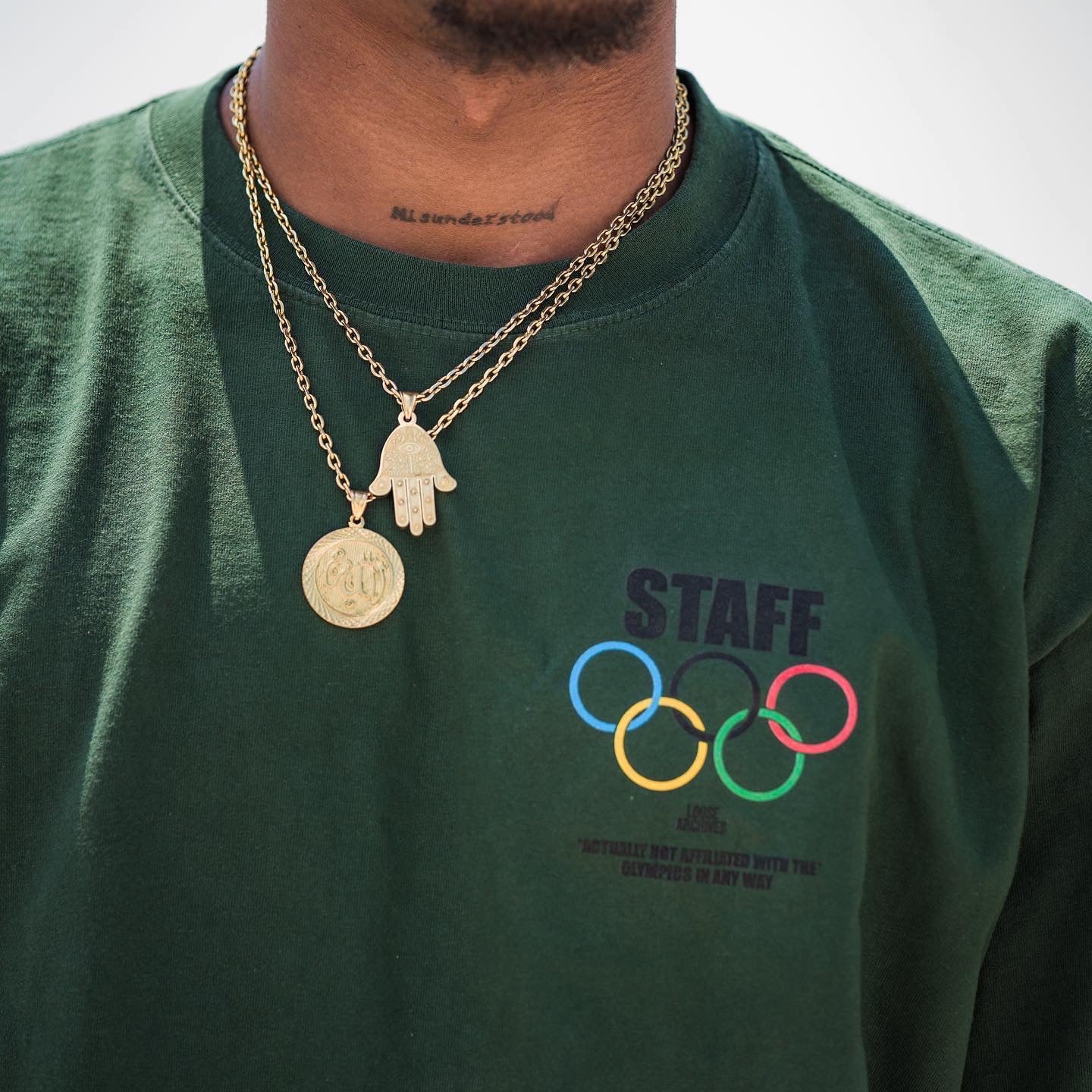 OLYMPIC STAFF TEE IN GREEN