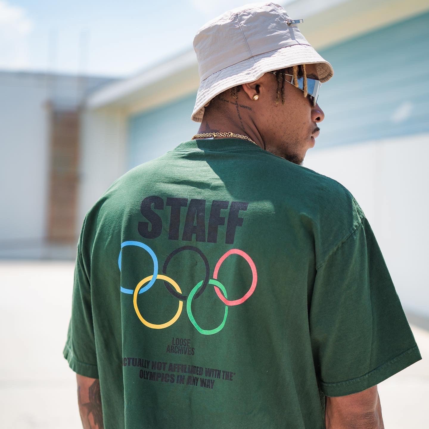 OLYMPIC STAFF TEE IN GREEN